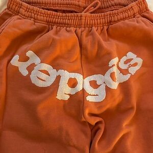 Sp5der Orange Legacy Sweatpants